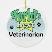 Beste dierenarts ter wereld keramisch ornament (Achterkant)
