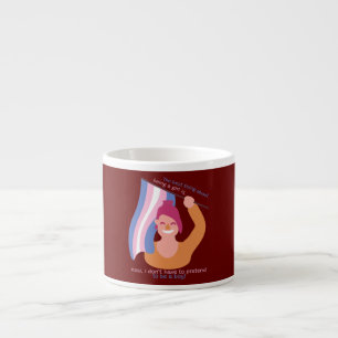 Beste ding aan een meisje zijn Cute Transgender Espresso Kop