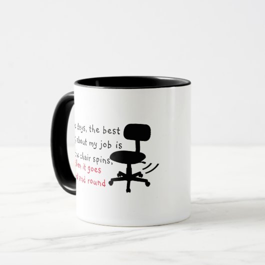 Beste ding over mijn werk: Sarcasm Funny Coffee Mok (Voorkant links)