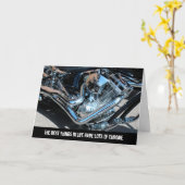 Beste Dingen Hebben Chrome Motorcycle Verjaardag K Kaart (Gele Bloem)