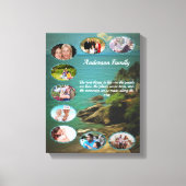 Beste dingen in het leven 0026 Familie Collage Art Canvas Afdruk (Voorkant)
