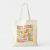 Beste dingen in het leven, Trendy Flowers Retro Ve Tote Bag (Achterkant)