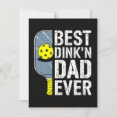 Beste Dink'N Papa Ooit Pickleball Aankondiging (Achterkant)