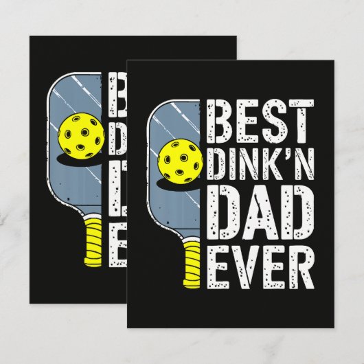 Beste Dink'N Papa Ooit Pickleball Aankondiging (Voorkant / Achterkant)