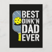 Beste Dink'N Papa Ooit Pickleball Briefkaart (Voorkant)