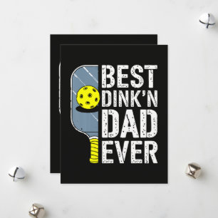 Beste Dink'N Papa Ooit Pickleball Feestdagenkaart