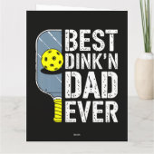 Beste Dink'N Papa Ooit Pickleball Kaart (Achterkant)