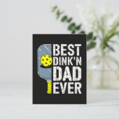 Beste Dink'N Papa Ooit Pickleball Kaart (Staand voorkant)