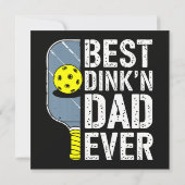 Beste Dink'N Papa Ooit Pickleball Kaart (Achterkant)