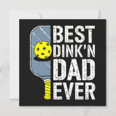 Beste Dink'N Papa Ooit Pickleball Kaart (Voorkant)