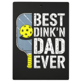 Beste Dink'N Papa Ooit Pickleball Klembord (Achterkant)