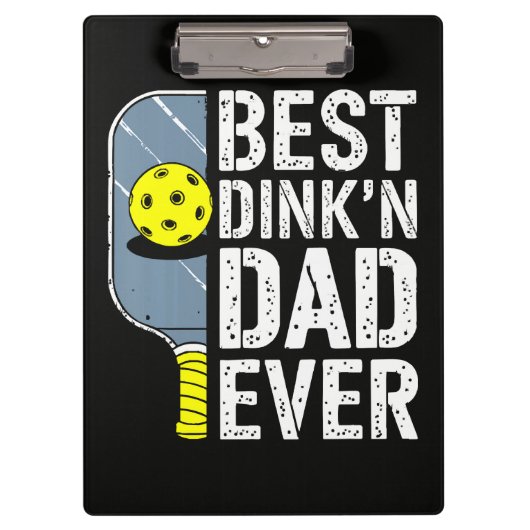 Beste Dink'N Papa Ooit Pickleball Klembord (Voorkant)