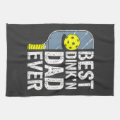 Beste Dink'N Papa Ooit Pickleball Theedoek (Horizontaal)