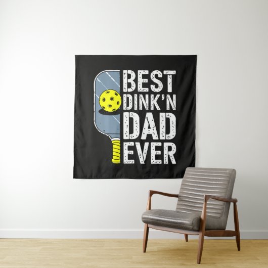 Beste Dink'N Papa Ooit Pickleball Wandkleed (In situ)