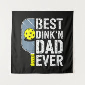 Beste Dink'N Papa Ooit Pickleball Wandkleed (Voorkant)