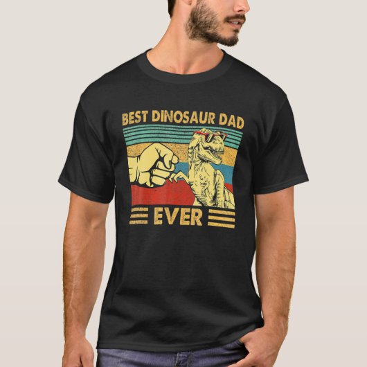 beste dinosaur pap ooit t-shirt (Voorkant)