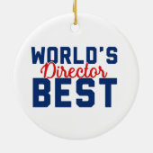 Beste directeur ter wereld keramisch ornament (Achterkant)