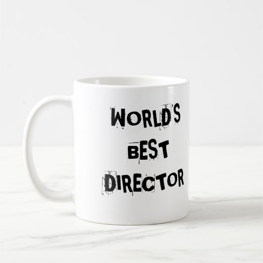 Beste directeur ter wereld koffiemok (Links)