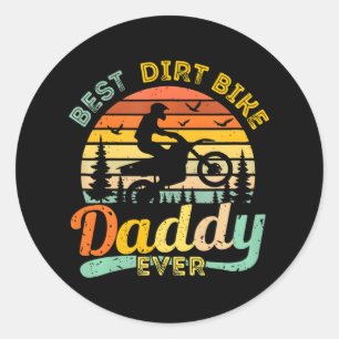 Beste Dirt Bike Daddy Ooit Motorcross Dirtbike Ronde Sticker