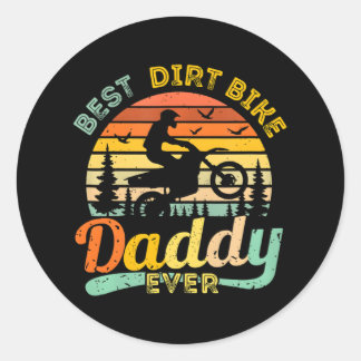 Beste Dirt Bike Daddy Ooit Motorcross Dirtbike Ronde Sticker