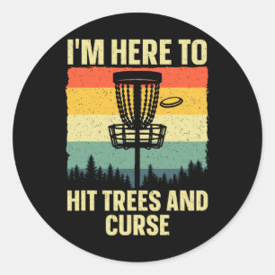 Beste Disc Golf Kunst Voor Mannen Vrouwen Kinderen Ronde Sticker