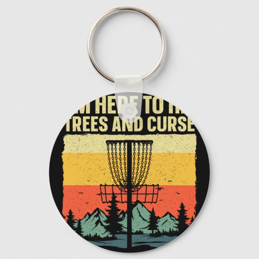 Beste discgolfkunst voor mannen vrouwen kinderen d sleutelhanger (Voorkant)