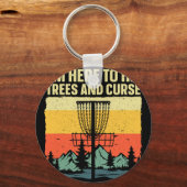 Beste discgolfkunst voor mannen vrouwen kinderen d sleutelhanger (Voorkant)