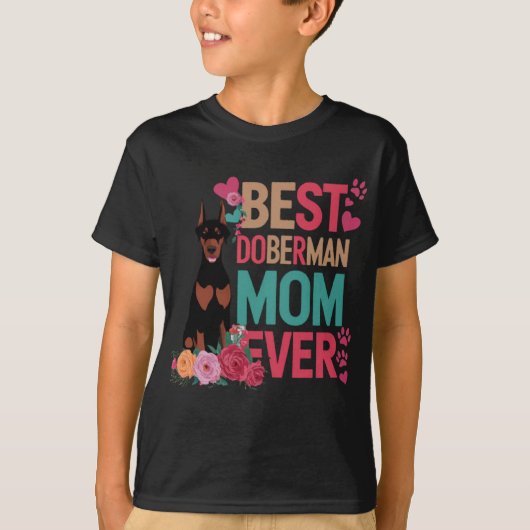 Beste Doberman-moeder ooit T-shirt (Voorkant)