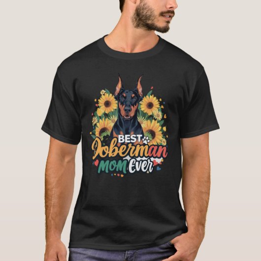 Beste Doberman Moeder Ooit T-shirt (Voorkant)