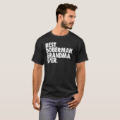 Beste Dobermann Oma Ooit Hondenoma T-shirt (Voorkant volledig)