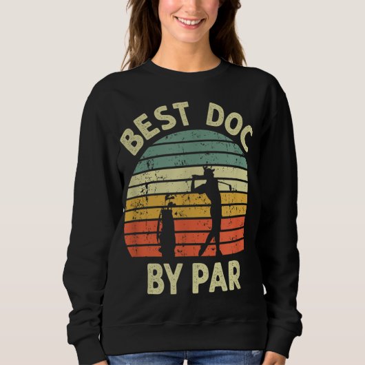 Beste Doc By Par Grappige Doctor Golf Pun Design G Trui (Voorkant)