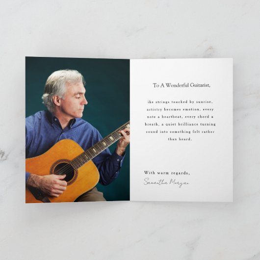 Beste Docent Bloemige Groet Kaart (Binnen)