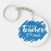 Beste docent ooit cadeau acryl Sleutelhanger (Voorkant)