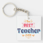 Beste docent ooit cadeau acryl Sleutelhanger (Voorkant)