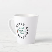 Beste docent ooit Kerstcadeau Bedankt Latte Mok (Linkerhoek)