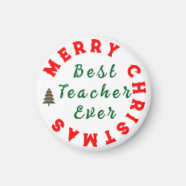 Beste docent ooit Kerstcadeau Bedankt Magneet