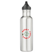 Beste docent ooit Kerstcadeau Bedankt Waterfles (Rechts)