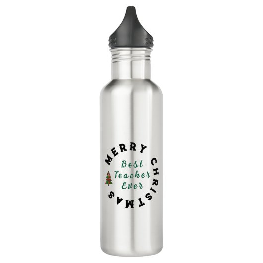 Beste docent ooit Kerstcadeau Bedankt Waterfles (Links)