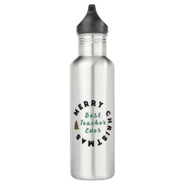 Beste docent ooit Kerstcadeau Bedankt Waterfles