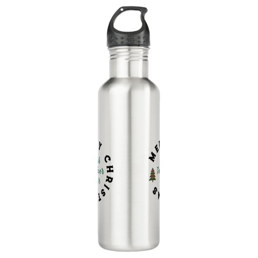 Beste docent ooit Kerstcadeau Bedankt Waterfles (Voorkant)