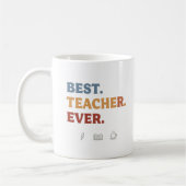 Beste docent ooit retro Mok (Links)