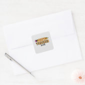 Beste docent ooit – Schattige en inspirerend Vierkante Sticker (Envelop)