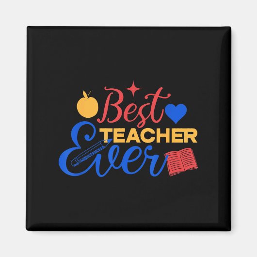 Beste docent ooit Schattige terug naar school Magneet (Voorkant)