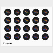 Beste docent ooit Schattige terug naar school Ronde Sticker (Vel)