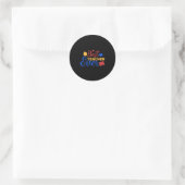 Beste docent ooit Schattige terug naar school Ronde Sticker (Tas)