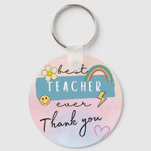 Beste docent ooit Sleutelhanger (Voorkant)