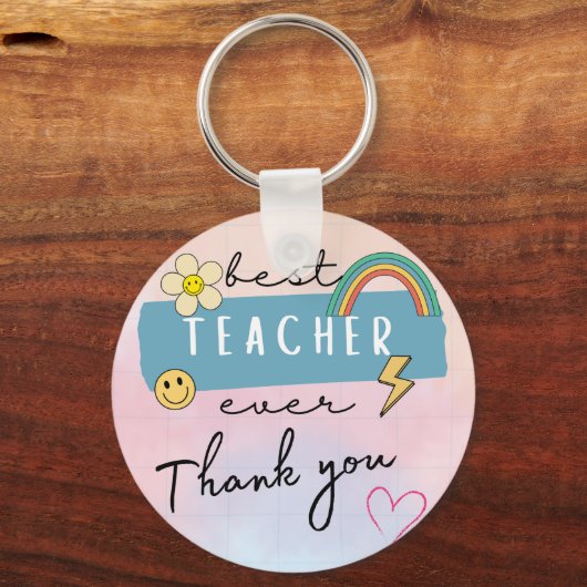 Beste docent ooit Sleutelhanger (Voorkant)