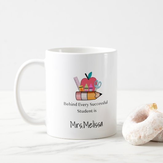 Beste Docent Waarderingscitaat Mok (Met donut)