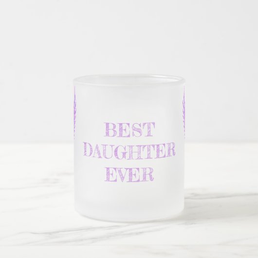 Beste dochter ooit | Aartsengel Chamuel Pink Matglas Koffiemok (Center)