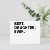 Beste dochter ooit briefkaart (Staand voorkant)